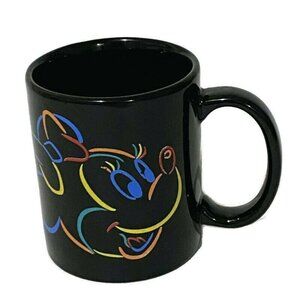 Disney Minnie Mouse Neon Rainbow Sketch Mug Coffee Cup‎